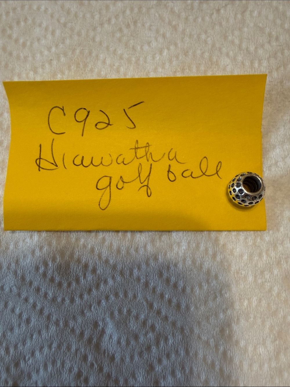 Camilla Sterling Silver Charm Bead with Yellow Accents